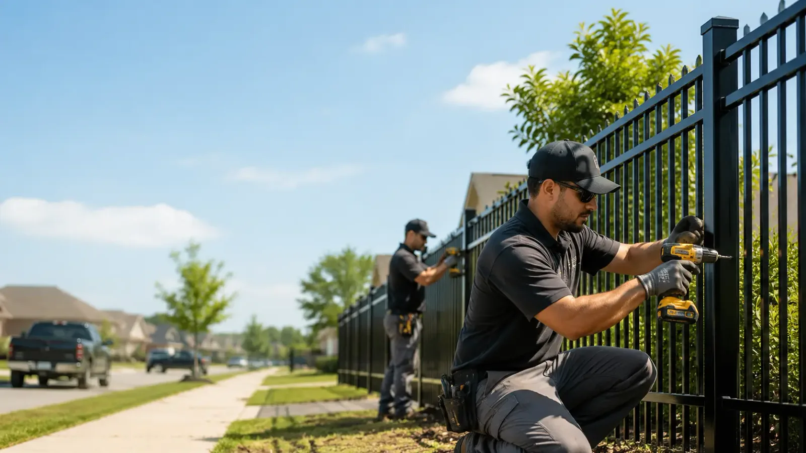 Metal Fence Installation in Fountain Inn, SC